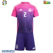 Tyskland Antonio Rudiger #2 Bortedraktsett Barn EM 2024 Kortermet (+ Korte bukser)